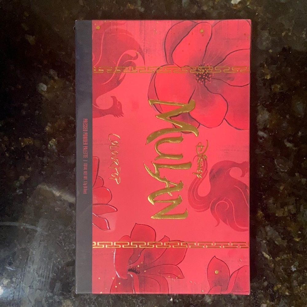 Mulan colourpop eye shadow palette